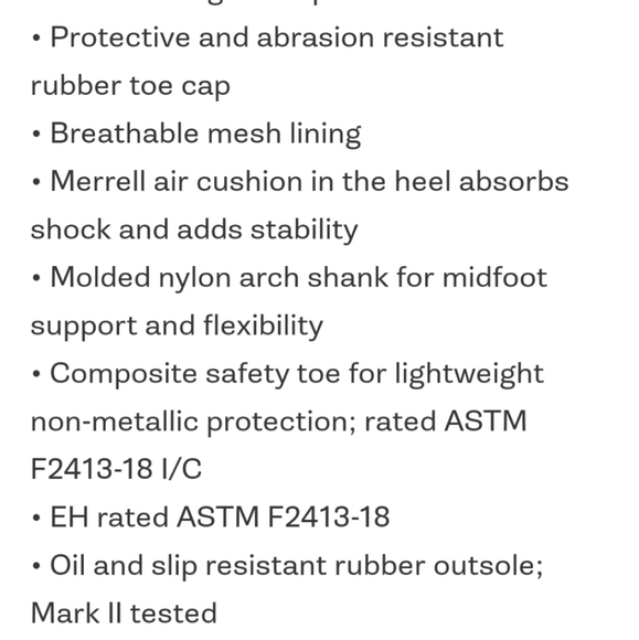 Merrel work shoe - Picture 9 of 9